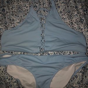 PINK Baby Blue Swim Suit